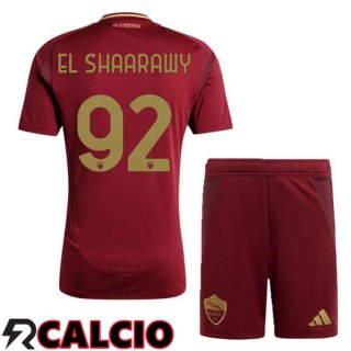 Prima Maglia AS Roma (EL SHAARAWY 92) Bambino Rosso 2024/2025