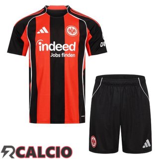 Prima Maglie Calcio Eintracht Frankfurt Bambino Bianco Rosso 2025/2026