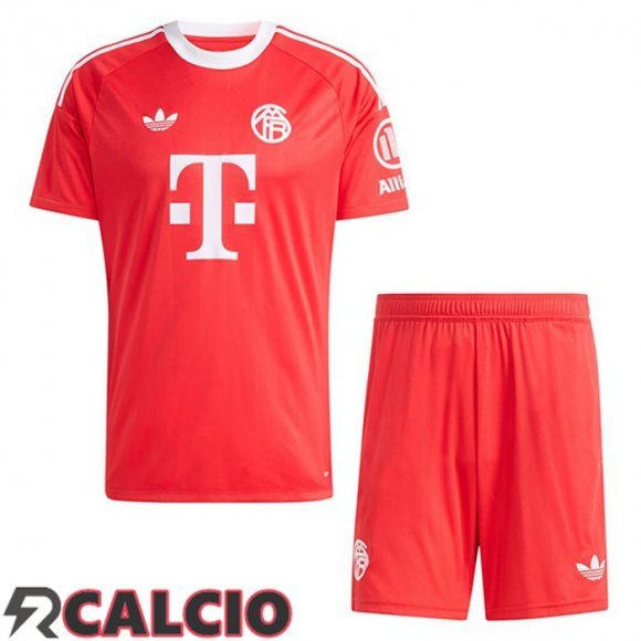 Maglie Calcio Bayern Monaco Bambino Portiere Rosso 2025/2026
