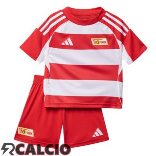 Prima Maglie Calcio FC Union Berlin Bambino Rosso 2025/2026  Prima Maglie Calcio FC Union Berlin Bambino Rosso 2025/2026