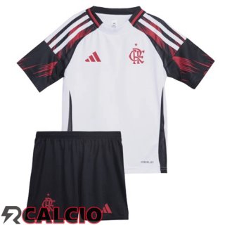 Seconda Maglie Calcio Flamengo Bambino Bianco 2025/2026  Seconda Maglie Calcio Flamengo Bambino Bianco 2025/2026