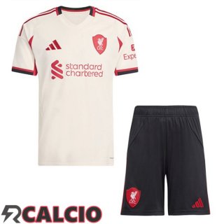 Seconda Maglia FC Liverpool Bambino Giallo 2025/2026  Seconda Maglia FC Liverpool Bambino Giallo 2025/2026