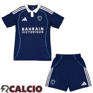 Prima Maglie Calcio Paris FC Bambino Blu 2025/2026