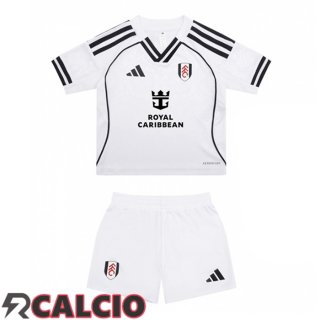 Prima Maglie Calcio Fulham FC Bambino Bianco 2025/2026