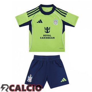 Seconda Maglie Calcio Fulham FC Bambino Verde 2025/2026