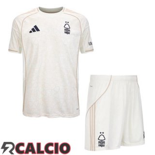 Seconda Maglie Calcio Nottingham Forest Bambino Bianco 2025/2026