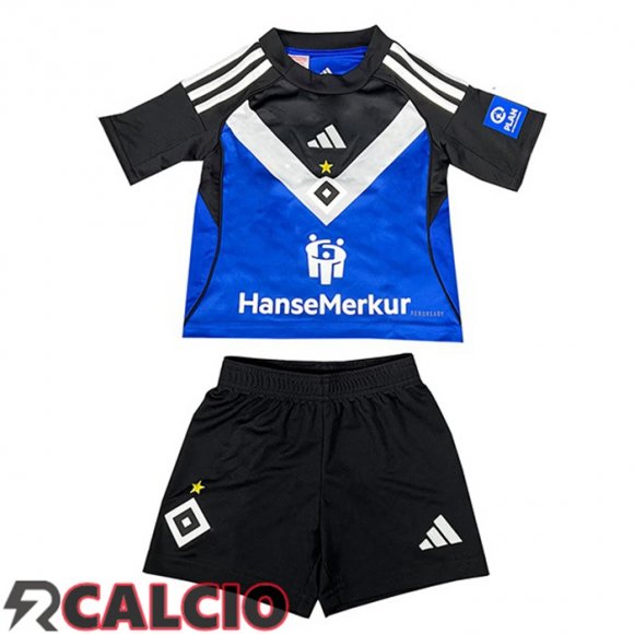 Seconda Maglie Calcio Hamburger SV Bambino Blu 2025/2026