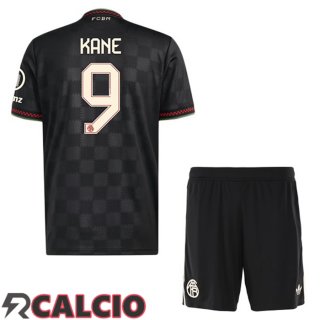 Terza Maglia Bayern Monaco (Kane 9) Bambino Nero 2025/2026