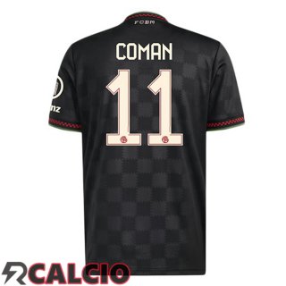 Terza Maglia Bayern Monaco (Coman 11) Nero 2025/2026  Terza Maglia Bayern Monaco (Coman 11) Nero 2025/2026