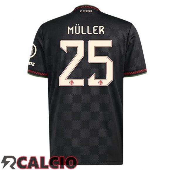 Terza Maglia Bayern Monaco (Müller 25) Nero 2025/2026