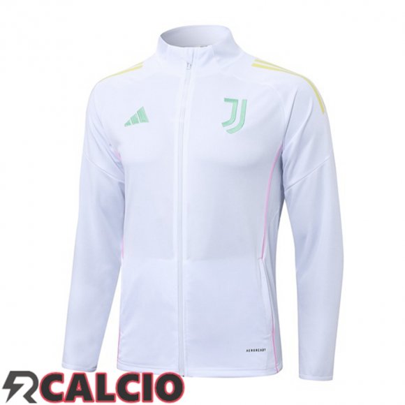 Giacca Calcio Juventus Bianco 2025/2026  Giacca Calcio Juventus Bianco 2025/2026