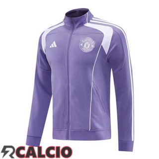 Giacca Calcio Manchester United Viola 2025/2026  Giacca Calcio Manchester United Viola 2025/2026