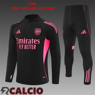 Insieme Tuta Calcio Arsenal Bambino Nero 2025/2026  Insieme Tuta Calcio Arsenal Bambino Nero 2025/2026