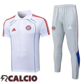 Insieme Polo Bayern Monaco + Pantaloni Bianco 2025/2026