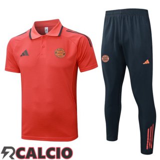Insieme Polo Bayern Monaco + Pantaloni Arancia 2025/2026
