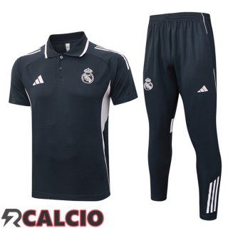 Insieme Polo Real Madrid + Pantaloni Grigio 2025/2026