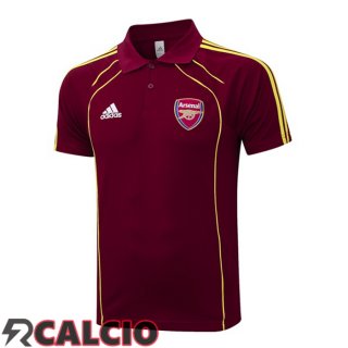 Maglia Polo Arsenal Rosso 2025/2026  Maglia Polo Arsenal Rosso 2025/2026