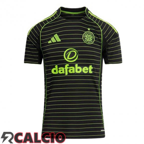 Seconda Maglie Calcio Celtic FC Nero Verde 2025/2026  Seconda Maglie Calcio Celtic FC Nero Verde 2025/2026