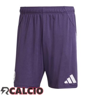 Seconda Pantaloncini Calcio Manchester United Viola 2025/2026