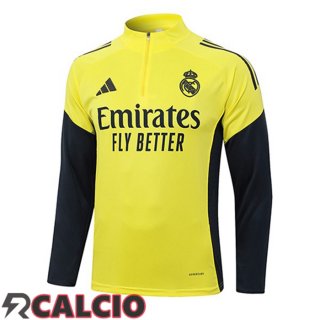 Felpa Allenamento Real Madrid Giallo 2025/2026  Felpa Allenamento Real Madrid Giallo 2025/2026