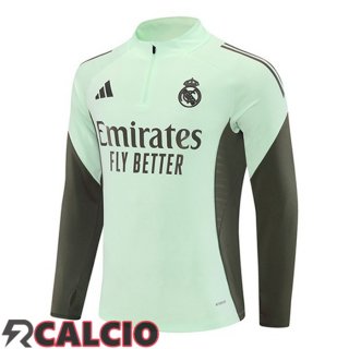 Felpa Allenamento Real Madrid Verde 2025/2026  Felpa Allenamento Real Madrid Verde 2025/2026