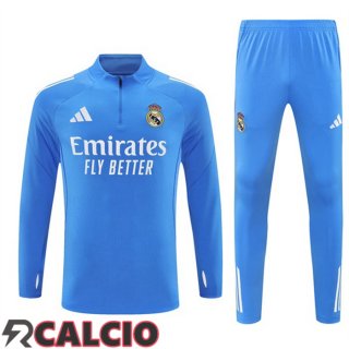 Insieme Tuta Calcio Real Madrid Blu 2025/2026  Insieme Tuta Calcio Real Madrid Blu 2025/2026