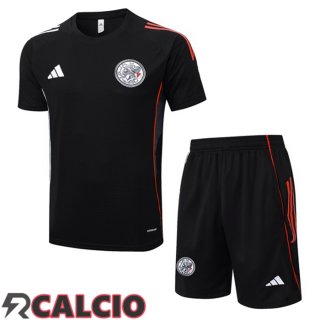 Insieme T Shirt Allenamento AFC Ajax + Pantaloncini Nero 2025/2026