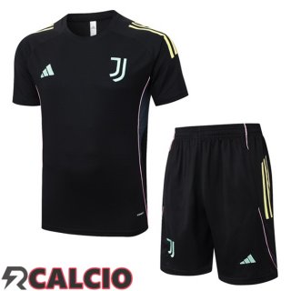 Insieme T Shirt Allenamento Juventus + Pantaloncini Nero 2025/2026