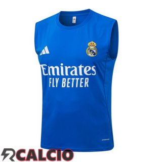 Canotta Allenamento Real Madrid Blu 2025/2026  Canotta Allenamento Real Madrid Blu 2025/2026