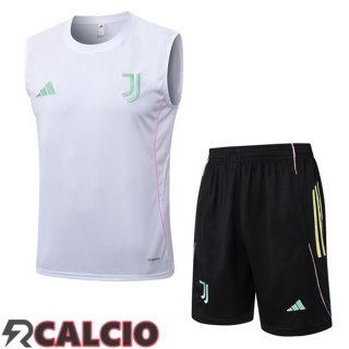 Canotta Allenamento Juventus + Pantaloncini Bianco 2025/2026  Canotta Allenamento Juventus + Pantaloncini Bianco 2025/2026
