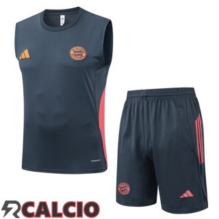 Canotta Allenamento Bayern Monaco + Pantaloncini Grigio 2025/2026