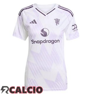 Seconda Maglie Calcio Manchester United Donna Bianco 2025/2026  Seconda Maglie Calcio Manchester United Donna Bianco 2025/2026