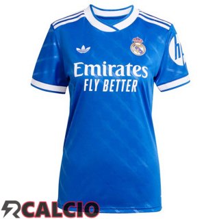 Terza Maglie Calcio Real Madrid Donna Blu 2025/2026