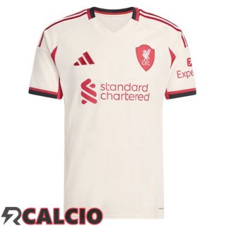 Seconda Maglie Calcio FC Liverpool Giallo 2025/2026  Seconda Maglie Calcio FC Liverpool Giallo 2025/2026