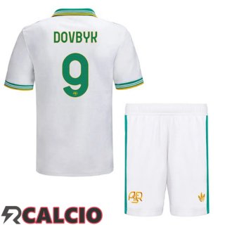 Terza Maglia AS Roma (DOVBYK 9) Bambino Bianco 2025/2026