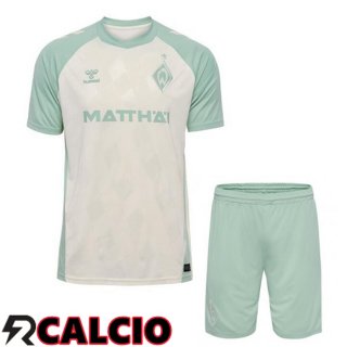 Seconda Maglia SV Werder Bremen Bambino Bianco 2024/2025