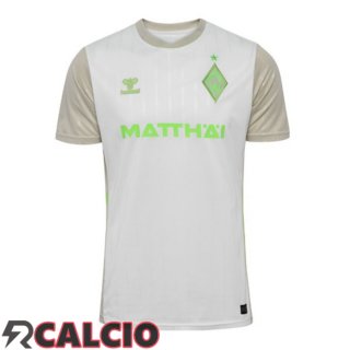 Seconda Maglie Calcio SV Werder Bremen Bianco 2025/2026  Seconda Maglie Calcio SV Werder Bremen Bianco 2025/2026