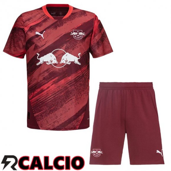 Seconda Maglia RB Leipzig Bambino Rosso 2024/2025  Seconda Maglia RB Leipzig Bambino Rosso 2024/2025