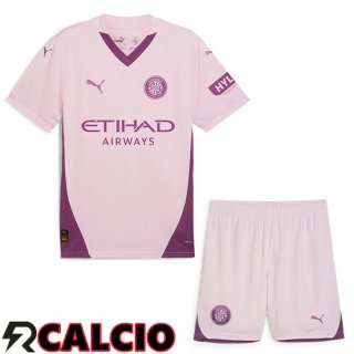 Terza Maglia Girona Bambino Rosa 2024/2025  Terza Maglia Girona Bambino Rosa 2024/2025