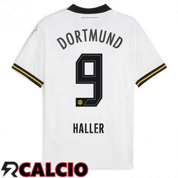 Seconda Maglia Dortmund BVB (Haller 9) Bianco 2024/2025  Seconda Maglia Dortmund BVB (Haller 9) Bianco 2024/2025