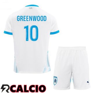 Prima Maglia Marsiglia OM (GREENWOOD 10) Bambino Bianco 2024/2025