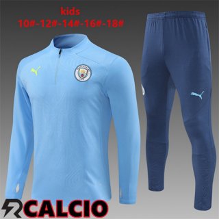 Insieme Tuta Calcio Manchester City Bambino Blu 2024/2025  Insieme Tuta Calcio Manchester City Bambino Blu 2024/2025