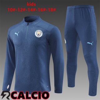 Insieme Tuta Calcio Manchester City Bambino Blu Reale 2024/2025  Insieme Tuta Calcio Manchester City Bambino Blu Reale 2024/2025