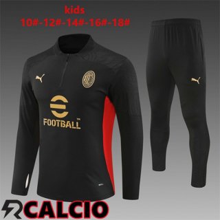 Insieme Tuta Calcio AC Milan Bambino Nero 2024/2025