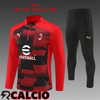 Insieme Tuta Calcio AC Milan Bambino Rosso 2024/2025