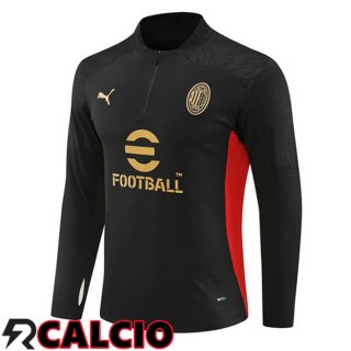 Felpa Allenamento AC Milan Nero 2024/2025  Felpa Allenamento AC Milan Nero 2024/2025
