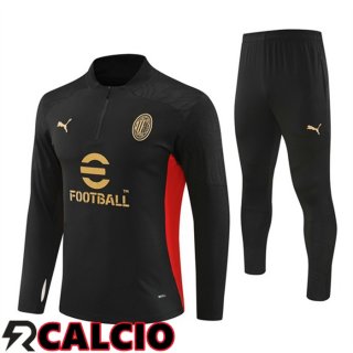 Insieme Tuta Calcio AC Milan Nero 2024/2025