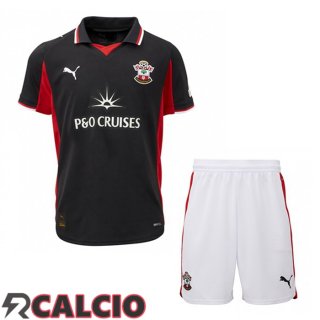 Terza Maglie Calcio Southampton FC Bambino Nero 2025/2026  Terza Maglie Calcio Southampton FC Bambino Nero 2025/2026