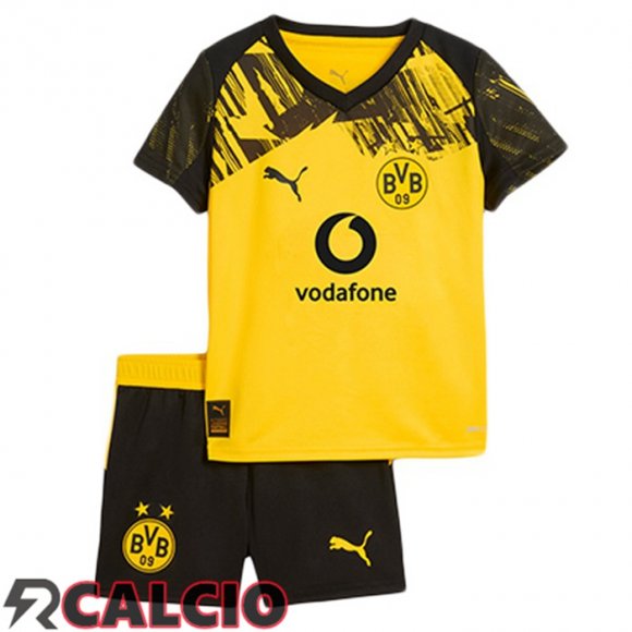 Prima Maglie Calcio Dortmund BVB Bambino Giallo 2025/2026