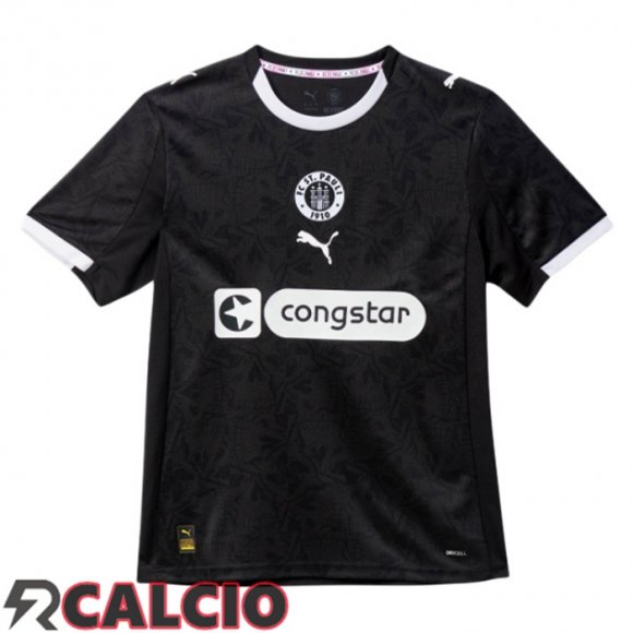 Terza Maglie Calcio FC St. Pauli Grigio Nero 2025/2026